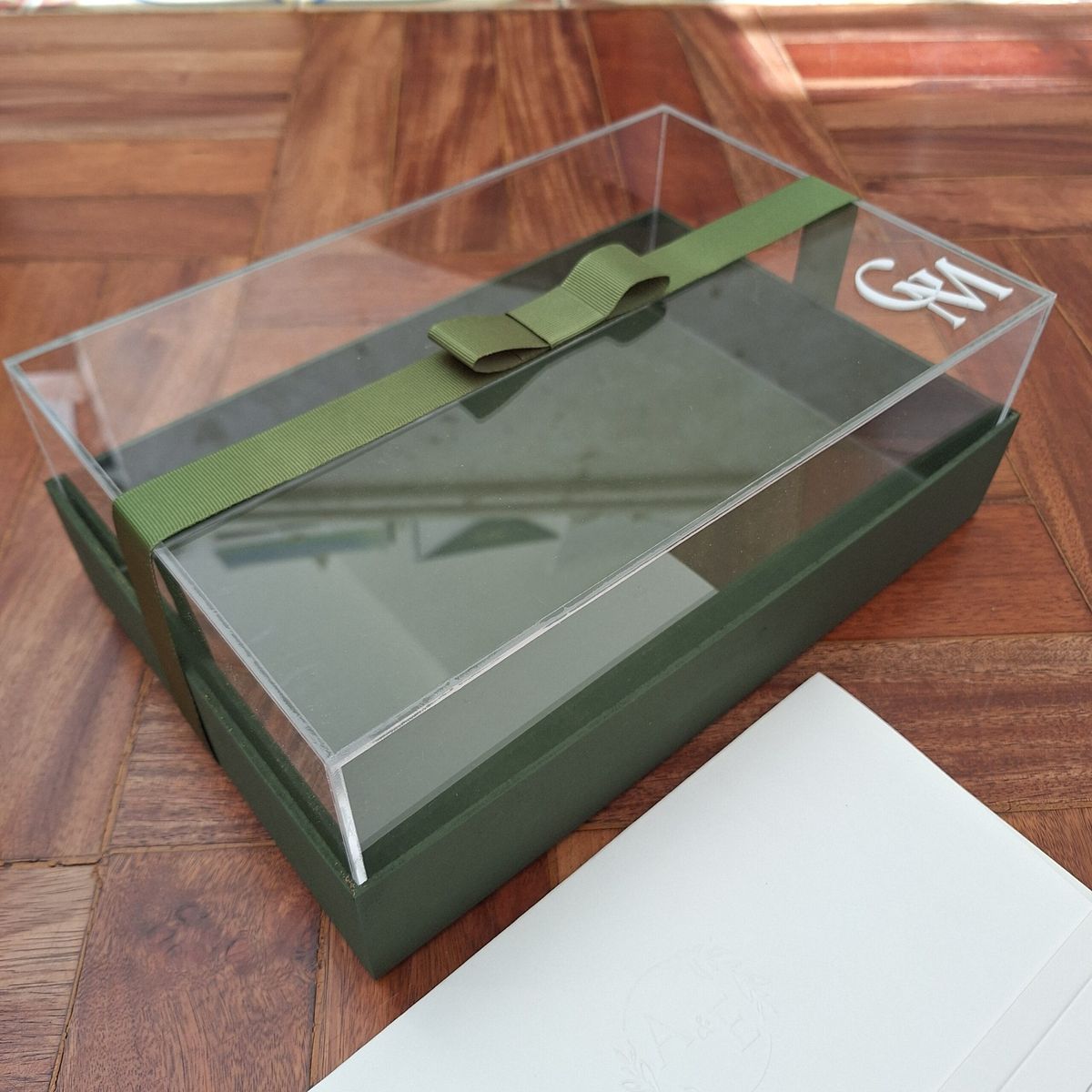 Luxury Suede Acrylic Box